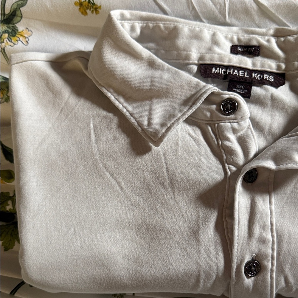 Michael Kors Soft Gray Men's Polo Shirt